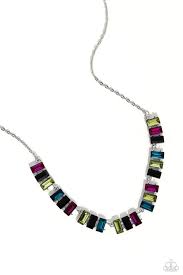 Elite Emeralds Black Necklace - Paparazzi - Dare2bdazzlin N Jewelry