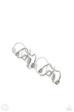 Load image into Gallery viewer, Mobile Maven Silver Earring Cuff - Paparazzi - Dare2bdazzlin N Jewelry
