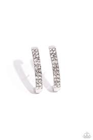 Sliding Series White Post - Illusion - Paparazzi - Dare2bdazzlin N Jewelry