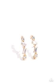 Sliding Shimmer Gold Post - Illusion - Paparazzi - Dare2bdazzlin N Jewelry