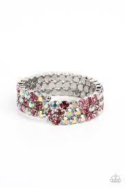Iridescent Incantation Pink Bracelet - Paparazzi - Dare2bdazzlin N Jewelry