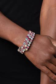 Iridescent Incantation Pink Bracelet - Paparazzi - Dare2bdazzlin N Jewelry