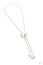 Corporate Couture Gold Necklace - Paparazzi - Dare2bdazzlin N Jewelry