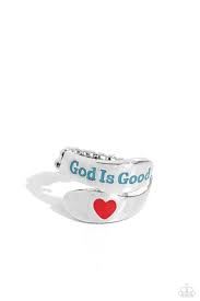 God is Good Blue Ring - Paparazzi - Dare2bdazzlin N Jewelry