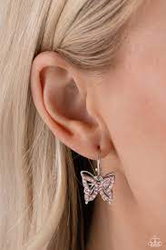 Lyrical Layers Pink Hoop Earring - Paparazzi - Dare2bdazzlin N Jewelry