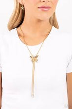 Load image into Gallery viewer, Adjustable Acclaim Gold Necklace - Paparazzi - Dare2bdazzlin N Jewelry
