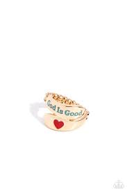God is Good Gold Ring - Paparazzi - Dare2bdazzlin N Jewelry