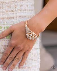 Royal Red Carpet Gold Bracelet - Paparazzi - Dare2bdazzlin N Jewelry