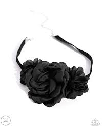 Very Viscountess Black Choker - Paparazzi - Dare2bdazzlin N Jewelry