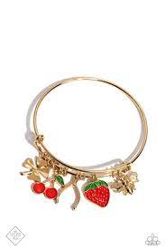 Fruit Freestyle Gold Bracelet - Paparazzi - Dare2bdazzlin N Jewelry