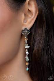 Coastline Collection Multi Post Earring - Paparazzi - Dare2bdazzlin N Jewelry