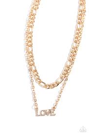 Lovely Layers Gold Necklace - Paparazzi - Dare2bdazzlin N Jewelry