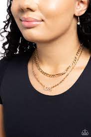 Lovely Layers Gold Necklace - Paparazzi - Dare2bdazzlin N Jewelry