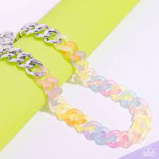 Rainbow Ragtime Multi Necklace - Paparazzi - Dare2bdazzlin N Jewelry