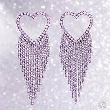 Load image into Gallery viewer, Sumptuous Sweethearts Purple Post Earring - Paparazzi - Dare2bdazzlin N Jewelry
