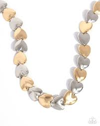 Heirloom Hearts Multi Necklace - Paparazzi - Dare2bdazzlin N Jewelry
