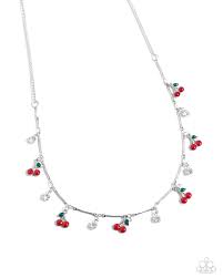 California Cherries Red Necklace - Paparazzi - Dare2bdazzlin N Jewelry