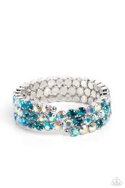 Iridescent Incantation Blue Bracelet - Paparazzi - Dare2bdazzlin N Jewelry
