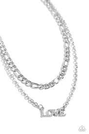 Lovely Layers White Necklace - Paparazzi - Dare2bdazzlin N Jewelry