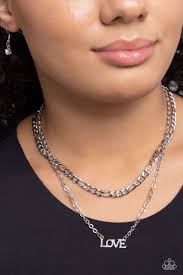 Lovely Layers White Necklace - Paparazzi - Dare2bdazzlin N Jewelry