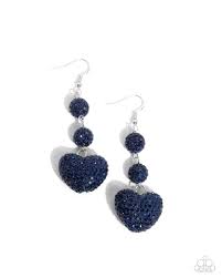 Vision in Shimmer Blue Earring - Paparazzi - Dare2bdazzlin N Jewelry