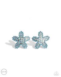 Starfish Serenade Blue Clip-On Earring - Paparazzi - Dare2bdazzlin N Jewelry