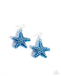 Skilled Starfish Blue Earring - Paparazzi - Dare2bdazzlin N Jewelry