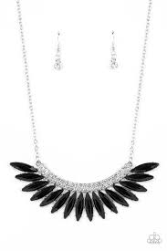 Flauntable Flamboyance Black Necklace - Paparazzi - Dare2bdazzlin N Jewelry