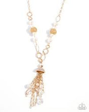 Load image into Gallery viewer, Designated Diva Gold Blockbuster Necklace - Paparazzi
