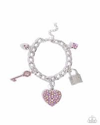 Fortified Fashion Pink Bracelet - Paparazzi