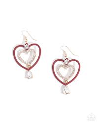 Soft and Sweet Red Earring - Paparazzi - Dare2bdazzlin N Jewelry