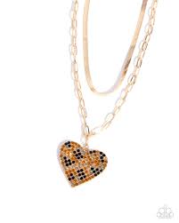 Cheetah Class Brown Necklace - Paparazzi - Dare2bdazzlin N Jewelry