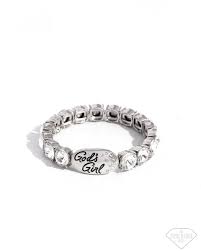 God's Grace White Bracelet - Paparazzi