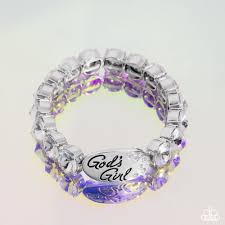 God's Grace White Bracelet - Paparazzi