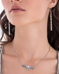 Eagle Exception Silver Necklace - Paparazzi - Dare2bdazzlin N Jewelry