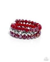 Load image into Gallery viewer, Memorable Makeover Red Bracelet - Paparazzi
