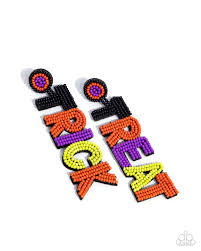 Halloween Hallmark Multi Post Earring - Paparazzi - Dare2bdazzlin N Jewelry