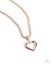 Admirable Academy Rose Gold Necklace - Paparazzi - Dare2bdazzlin N Jewelry