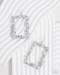 Wishful Wardrobe White Earring - Paparazzi - Dare2bdazzlin N Jewelry