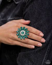 Load image into Gallery viewer, Steady Shimmer Green Ring - Paparazzi
