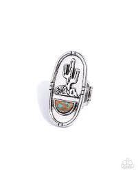 Southwestern Sketch Brown Ring - Paparazzi - Dare2bdazzlin N Jewelry