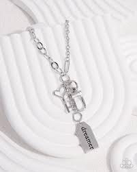 Dreamy Direction Silver Lanyard - Paparazzi - Dare2bdazzlin N Jewelry
