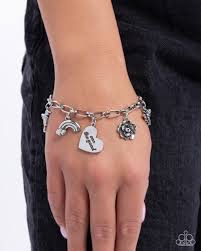 Positive Outlook Silver Bracelet - Paparazzi