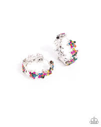 Stellar Surrender Multi Hoops - Hinge Earring - Paparazzi - Dare2bdazzlin N Jewelry