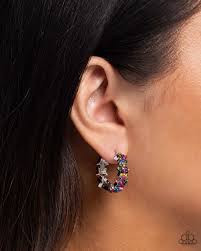 Stellar Surrender Multi Hoops - Hinge Earring - Paparazzi - Dare2bdazzlin N Jewelry