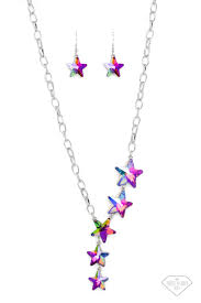 Star-Crossed Sparkle Multi Necklace - Paparazzi - Dare2bdazzlin N Jewelry