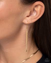 Ladylike Legato Gold Necklace - Paparazzi - Dare2bdazzlin N Jewelry