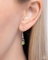 Shimmery Salamander Green Necklace - Paparazzi - Dare2bdazzlin N Jewelry