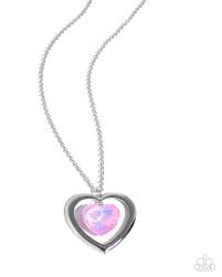 Heartfelt Hemisphere Pink Necklace - Paparazzi - Dare2bdazzlin N Jewelry