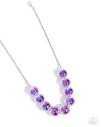 Iridescent Identity Purple Necklace - Paparazzi - Dare2bdazzlin N Jewelry